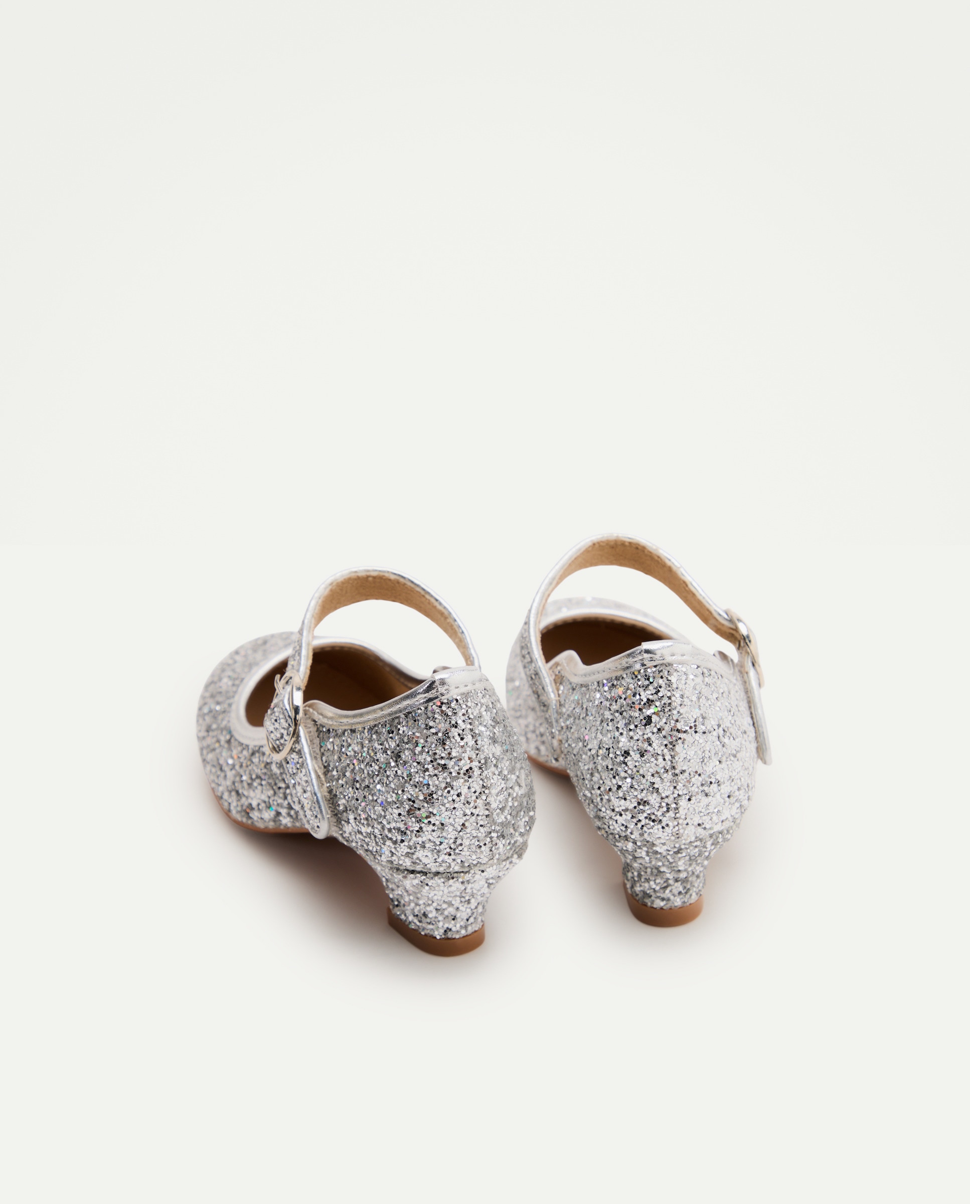 Sapatos para Disfarce com Tacão Prata-3