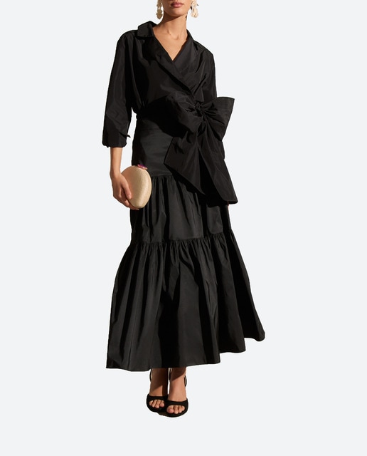 Imagen 0 de Blusa de mujer de tafeta con lazo