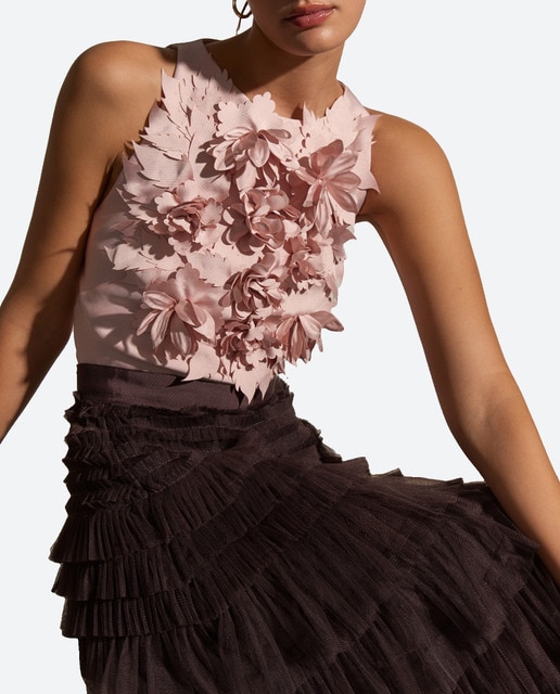 Imagen 0 de Top estampado cuello halter