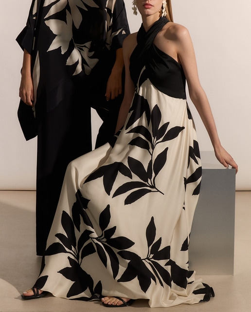 Imagen 0 de Top kaftan de mujer estampado de seda