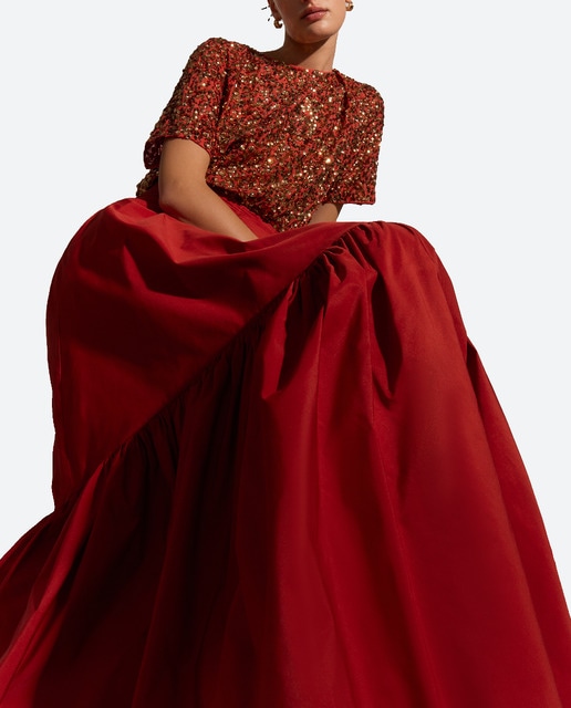 Imagen 0 de Falda larga lisa de mujer