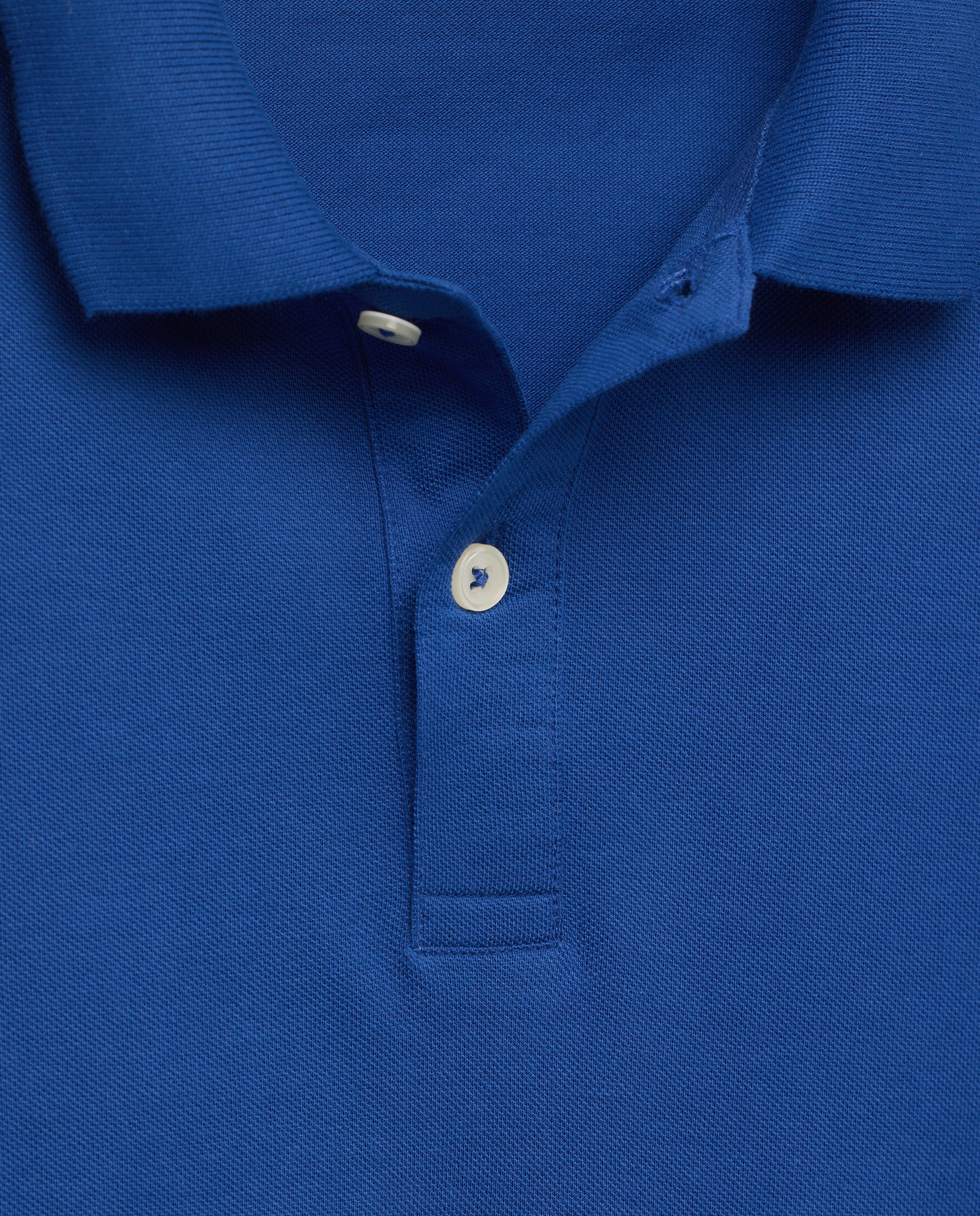 Polo de hombre manga corta pique liso 440 Azulón-5