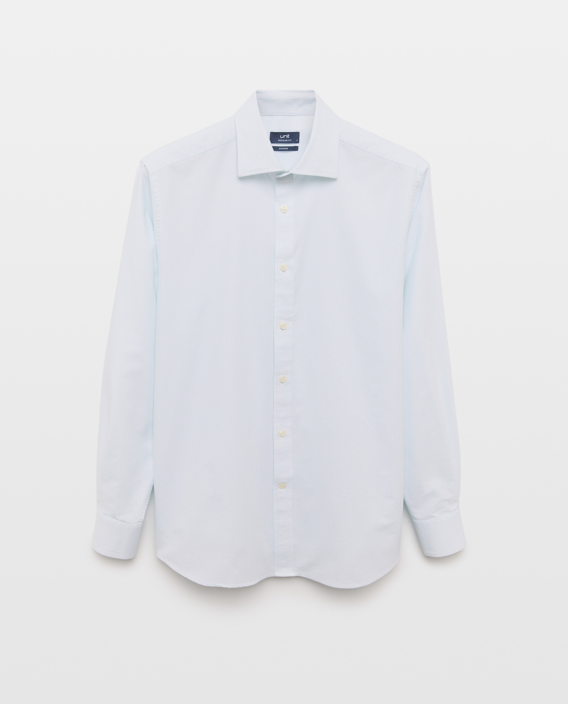 Camisa sport hombre oxford rayas 582 Verde agua-4