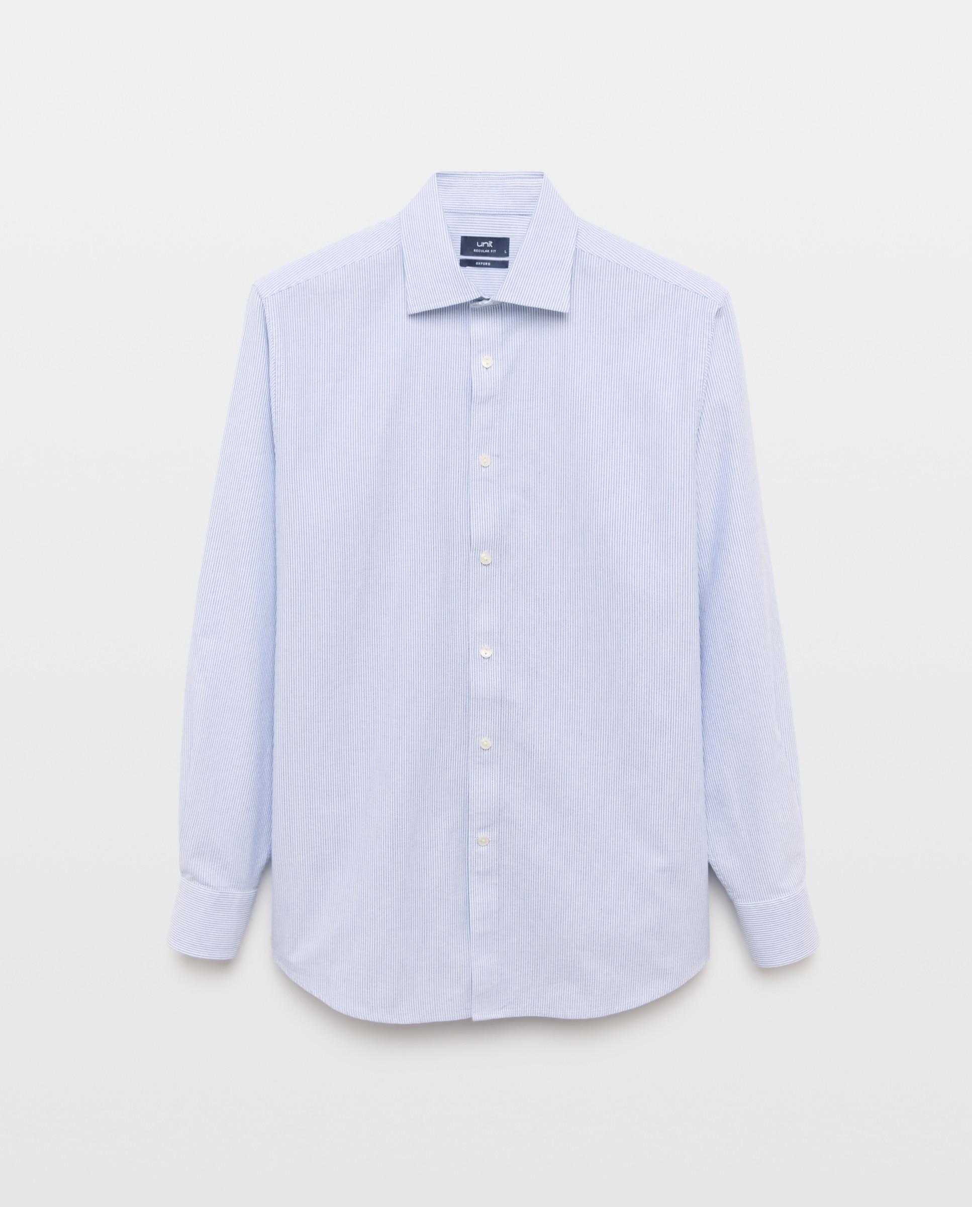 Camisa sport hombre oxford rayas Azul marino-5