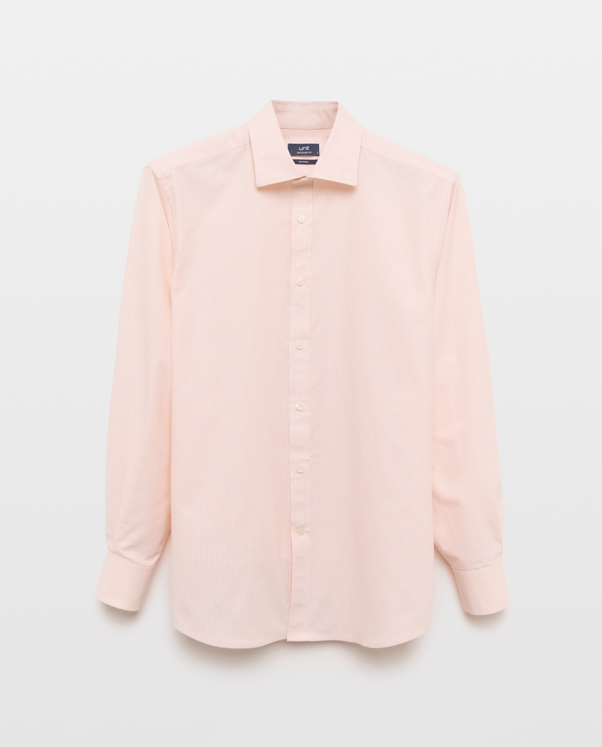 Camisa sport hombre oxford rayas 660 Naranja-4