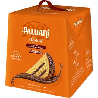1921 panettone decorado y relleno de chocolate estuche 750 g - Paluani