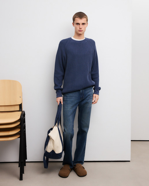 Imagen 0 de Jersey overdyed canalé de hombre