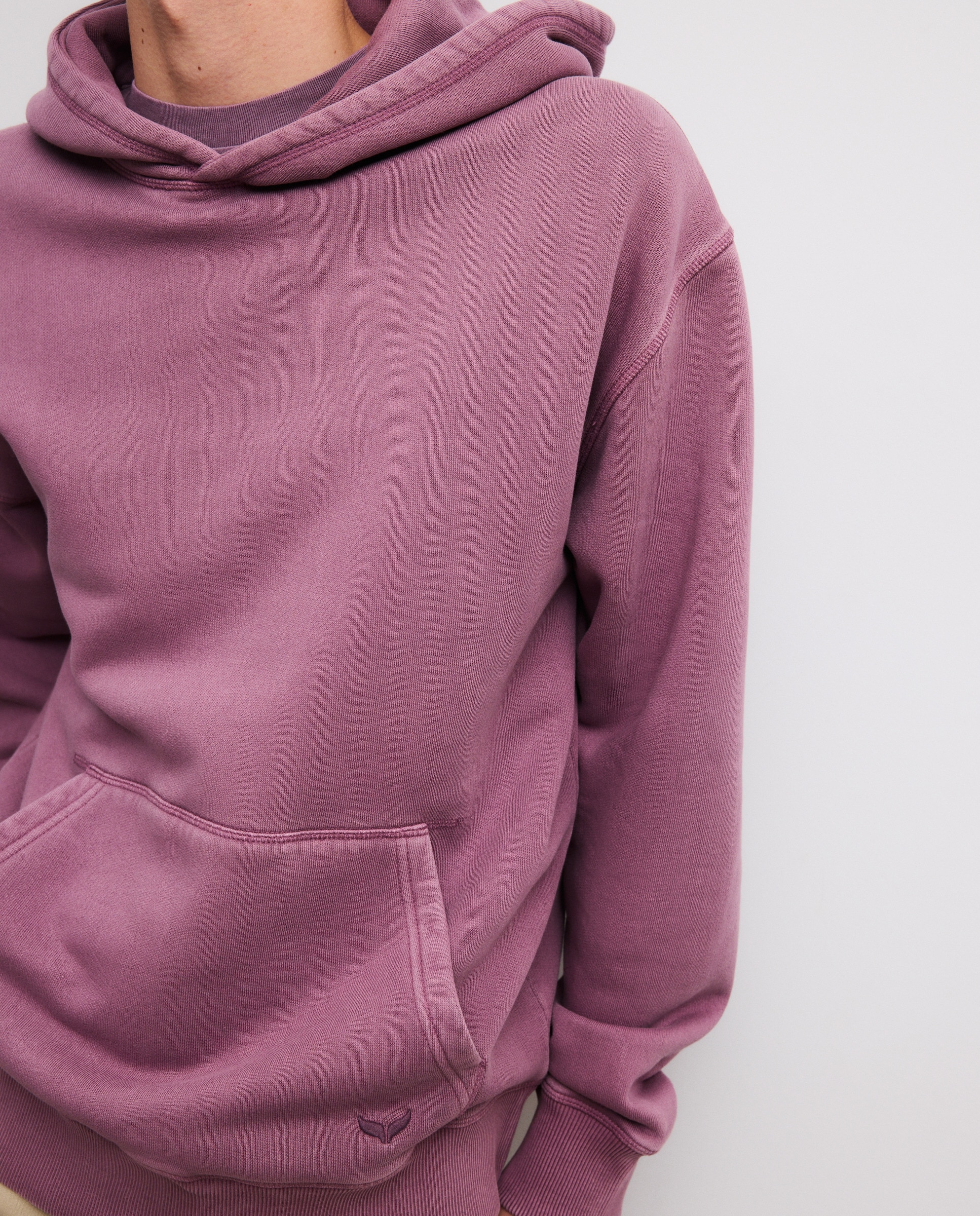 Sweatshirt de homem com capuz Ameixa-4