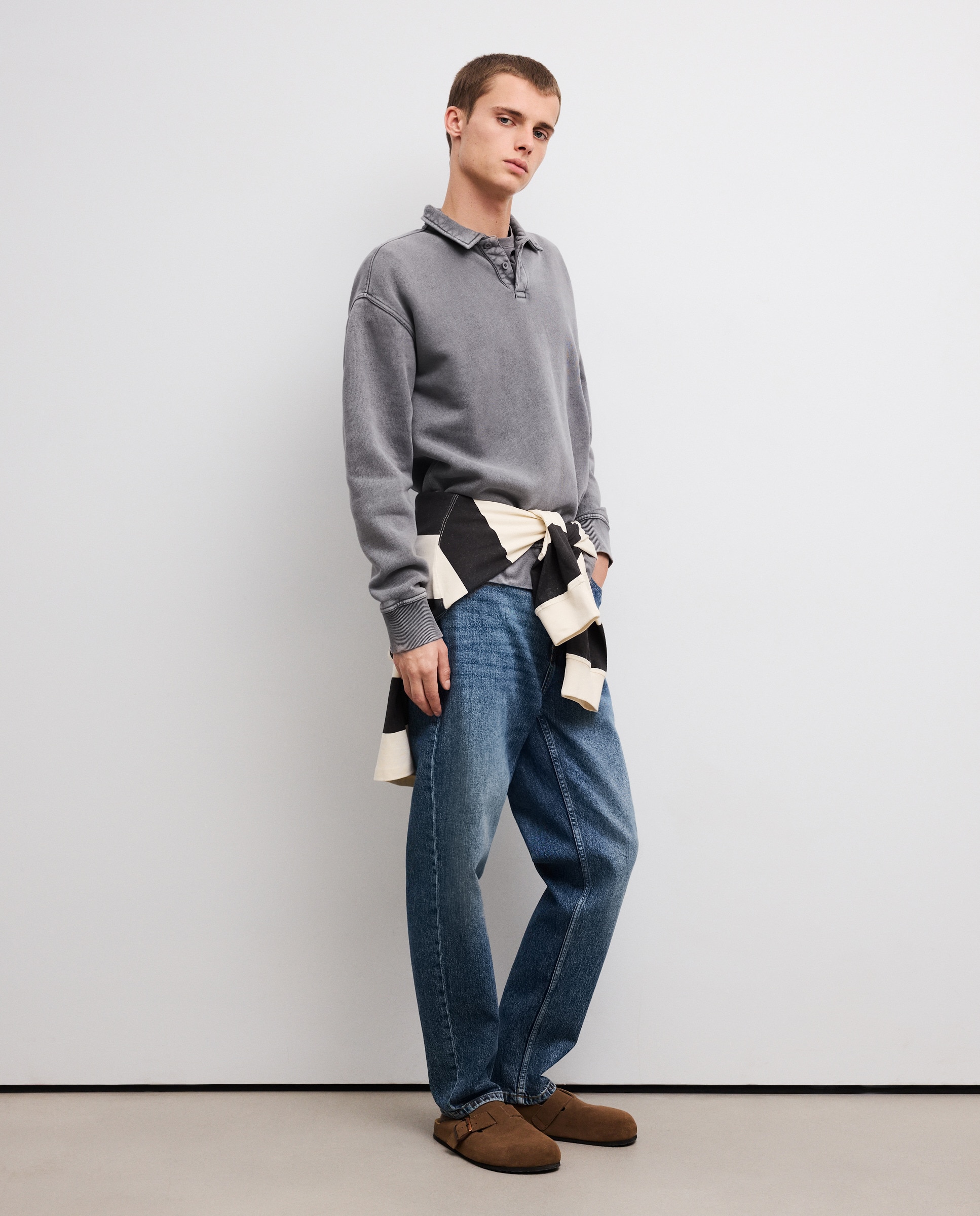 Jeans Tapered Fit Índigo-1