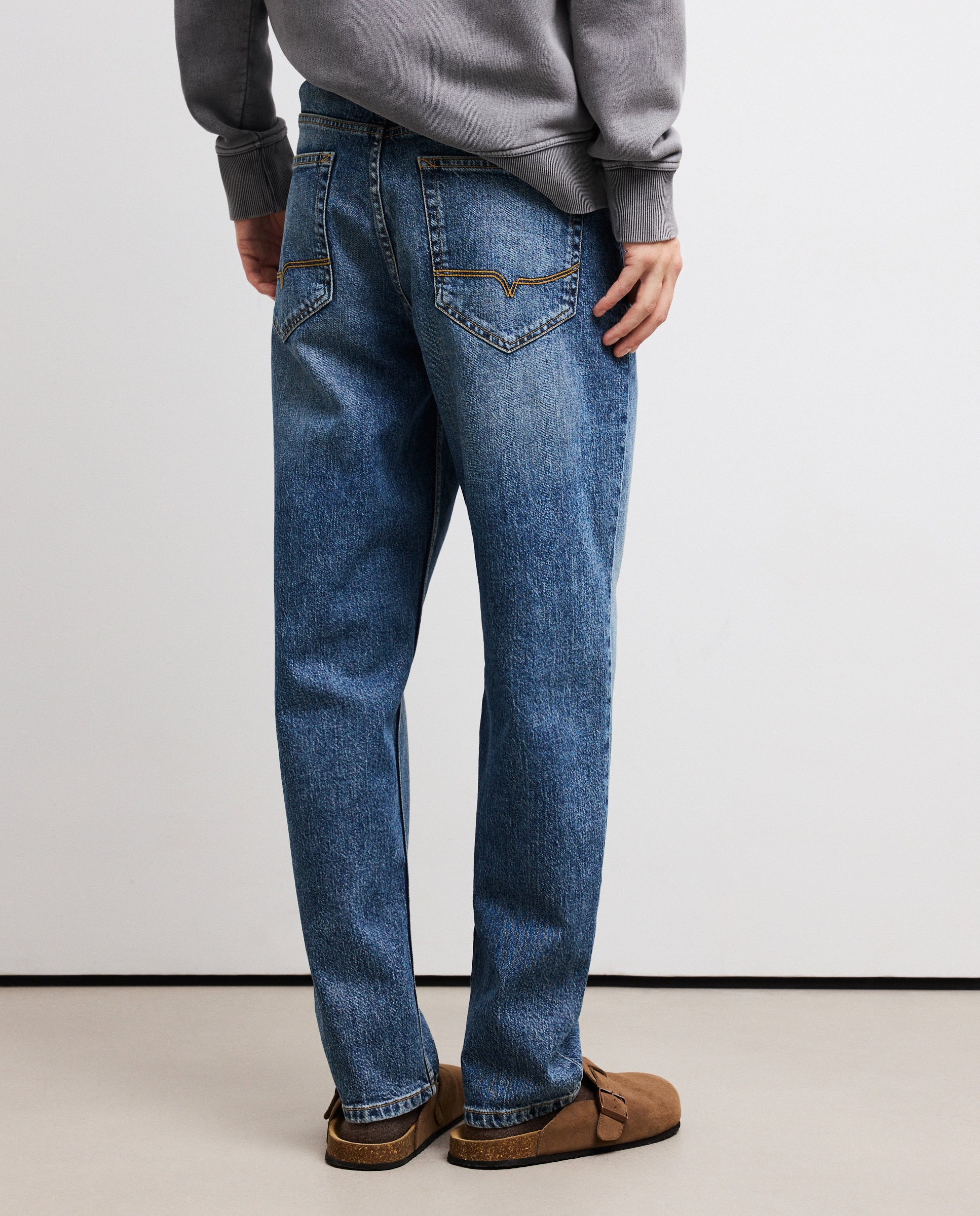 Jeans Tapered Fit Índigo-3