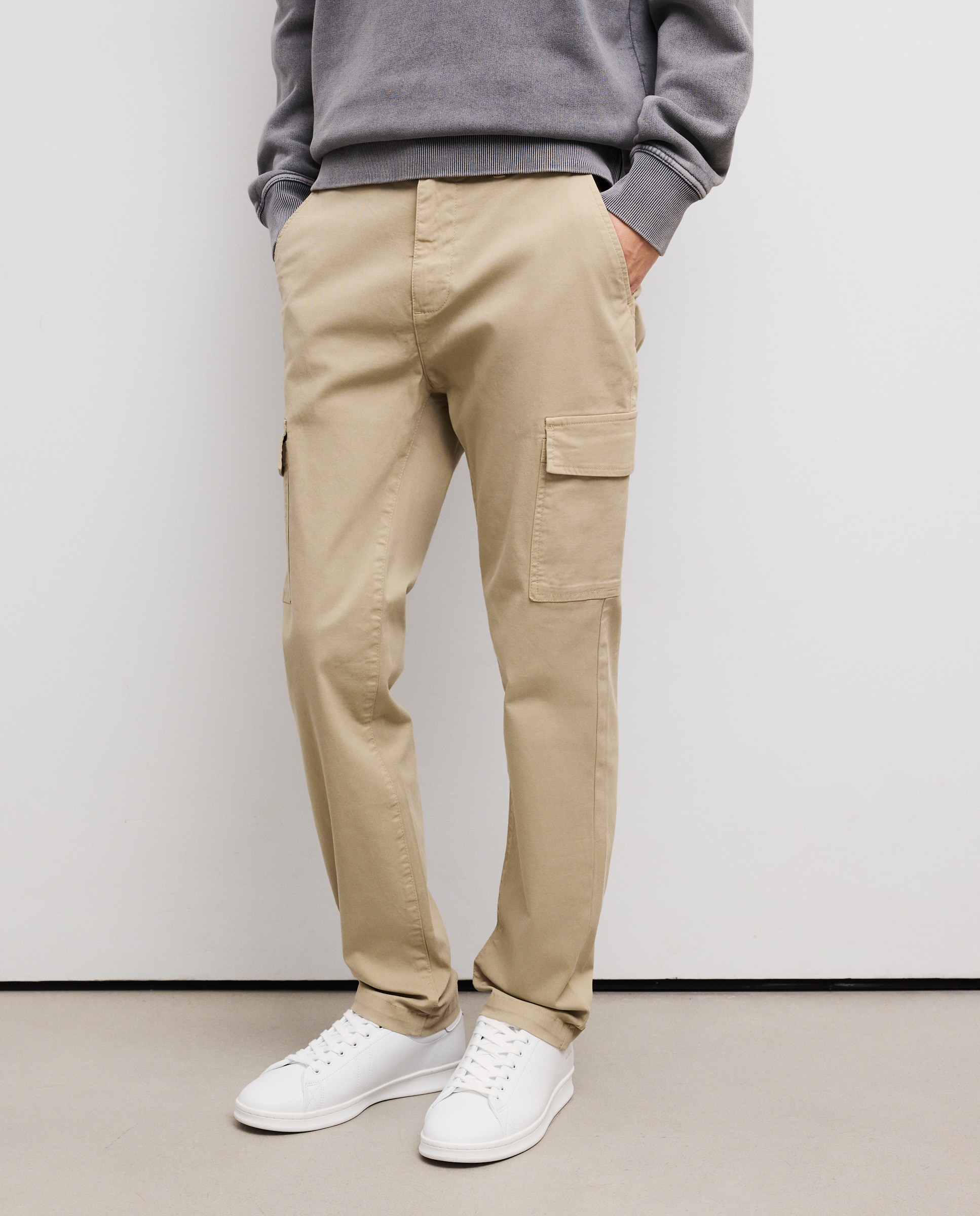 Calças sportswear de homem Bege-2