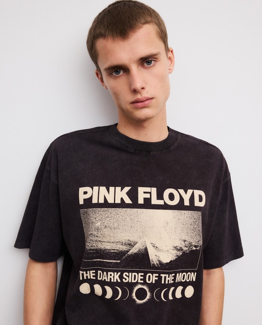 Imagem 0 de T-shirt de Manga Curta com Estampado de Música Pink Floyd