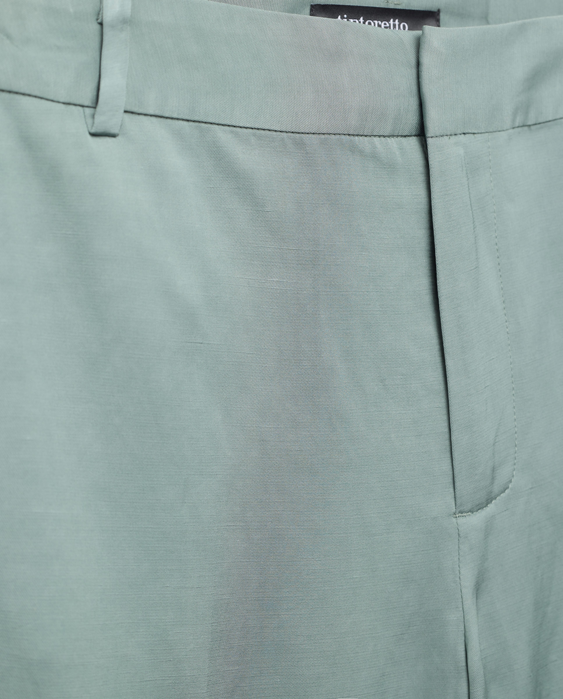 Calças de Fato Acetinadas Verde-5