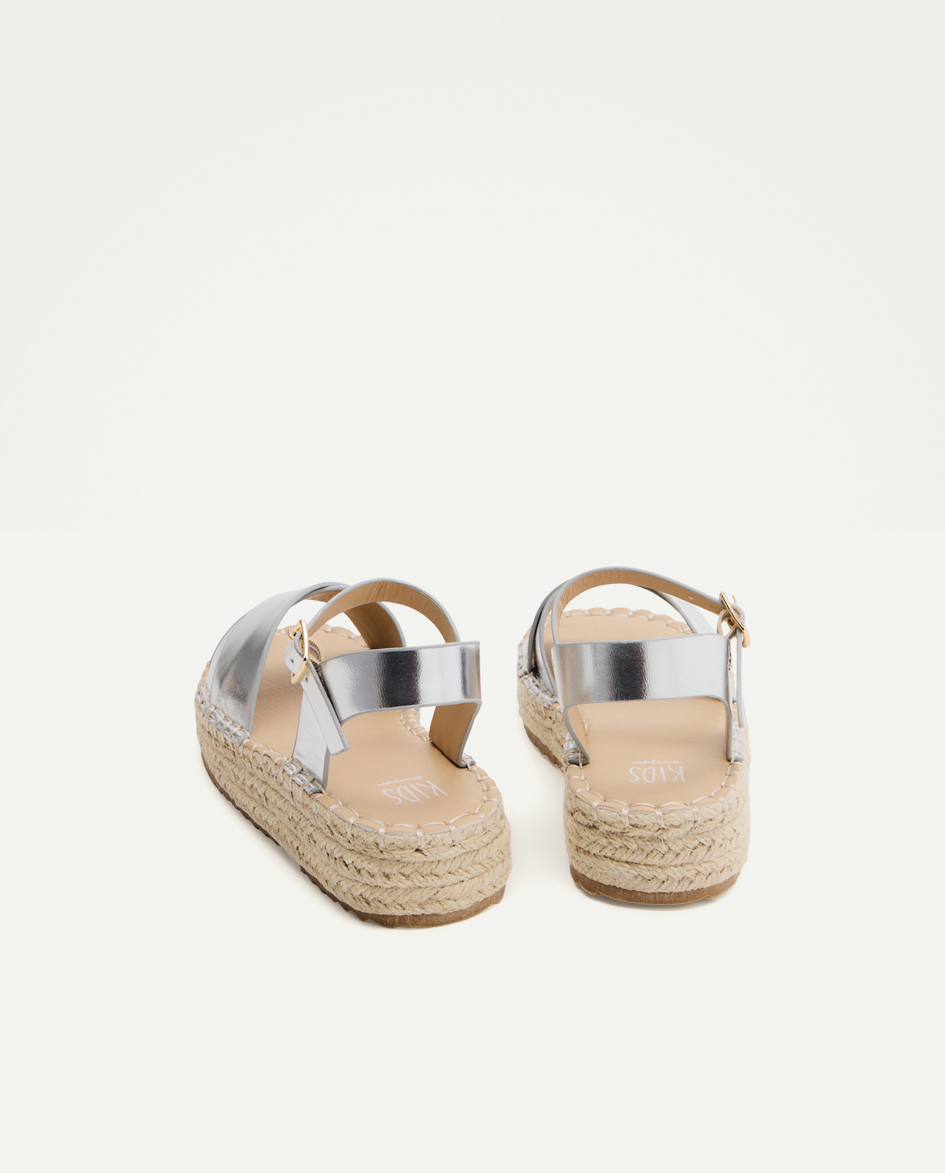 Sandálias com Plataforma Prata-3