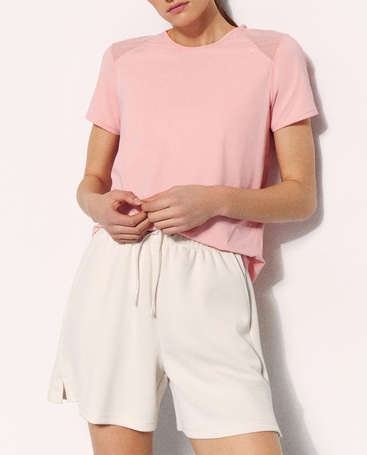 Imagen 0 de Camiseta de manga corta con mesh de training de mujer Boomerang