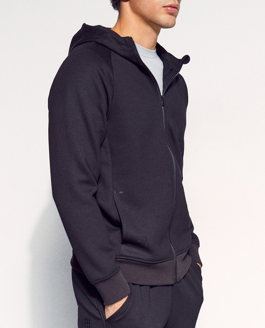 Imagen 0 de Sudadera abierta de viscosa con capucha Sportcasual para hombre Boomerang