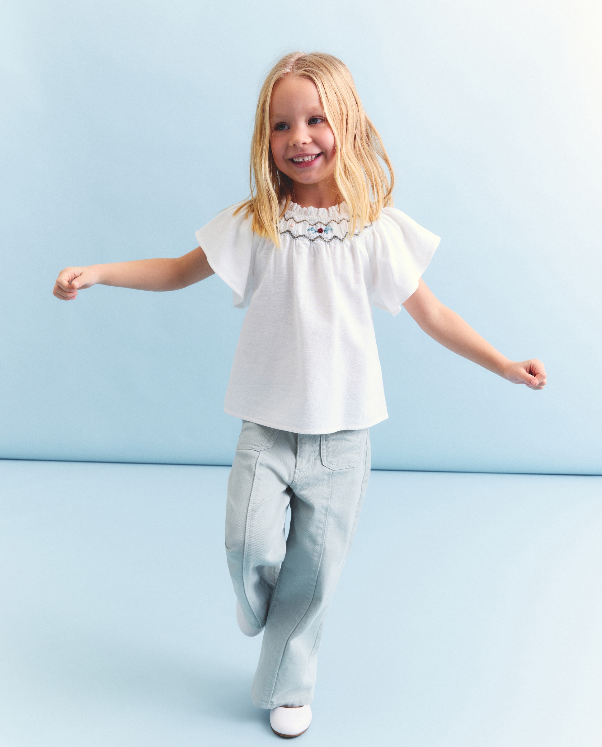 Blusa de Manga Curta Coconut El Corte Inglés 120 Cru-1