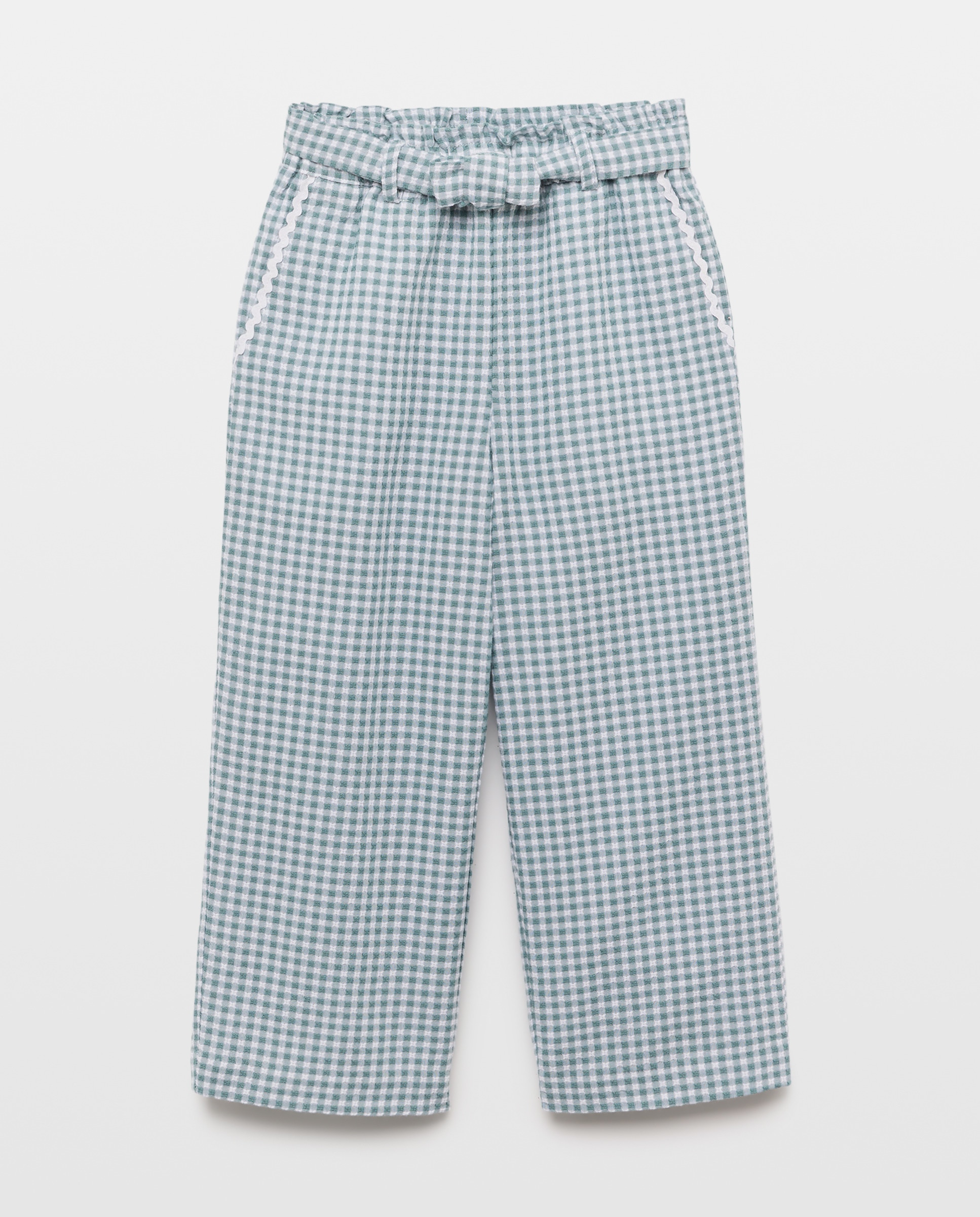 Calças Vichy Verde-4