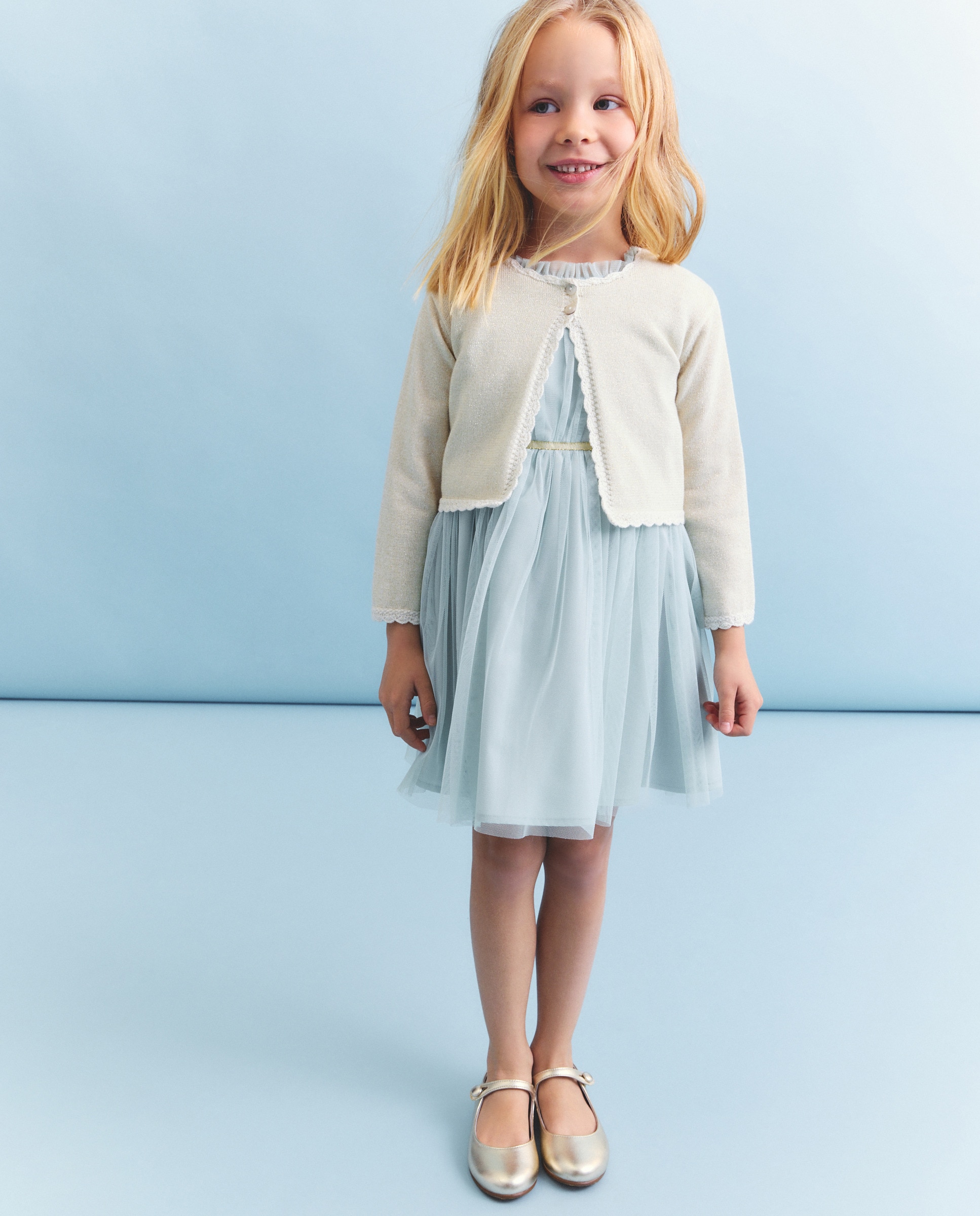 Casaco com Efeito de Fio Metalizado Torrado-2