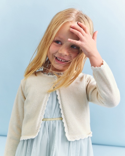 Imagem 0 de Casaco com Efeito de Fio Metalizado