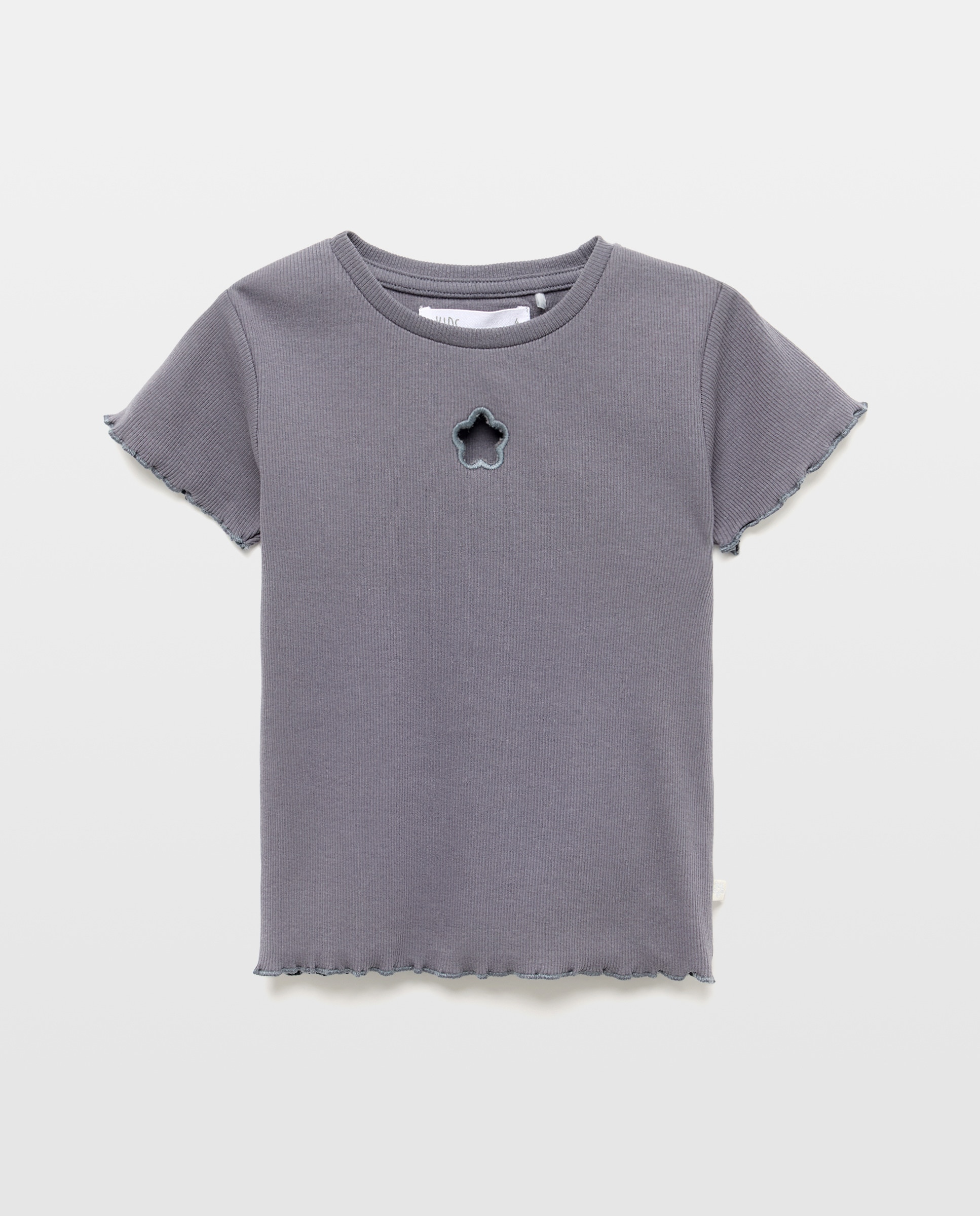 T-shirt de Manga Curta com Coração à Frente Kids El Corte Inglés 830 Antracite-4