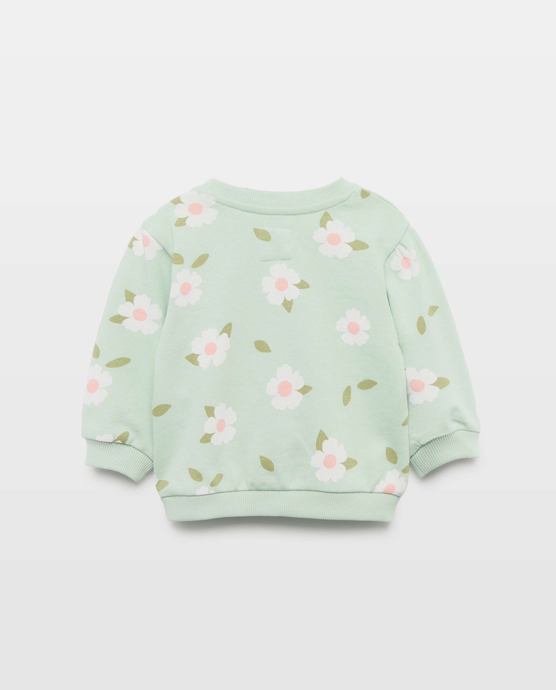Sweatshirt Estampada de Bebé com Decote Redondo Baby El Corte Inglés Verde-2