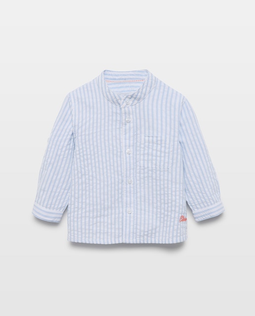 Imagem 0 de Camisa de Seersucker de Bebé com Manga Comprida