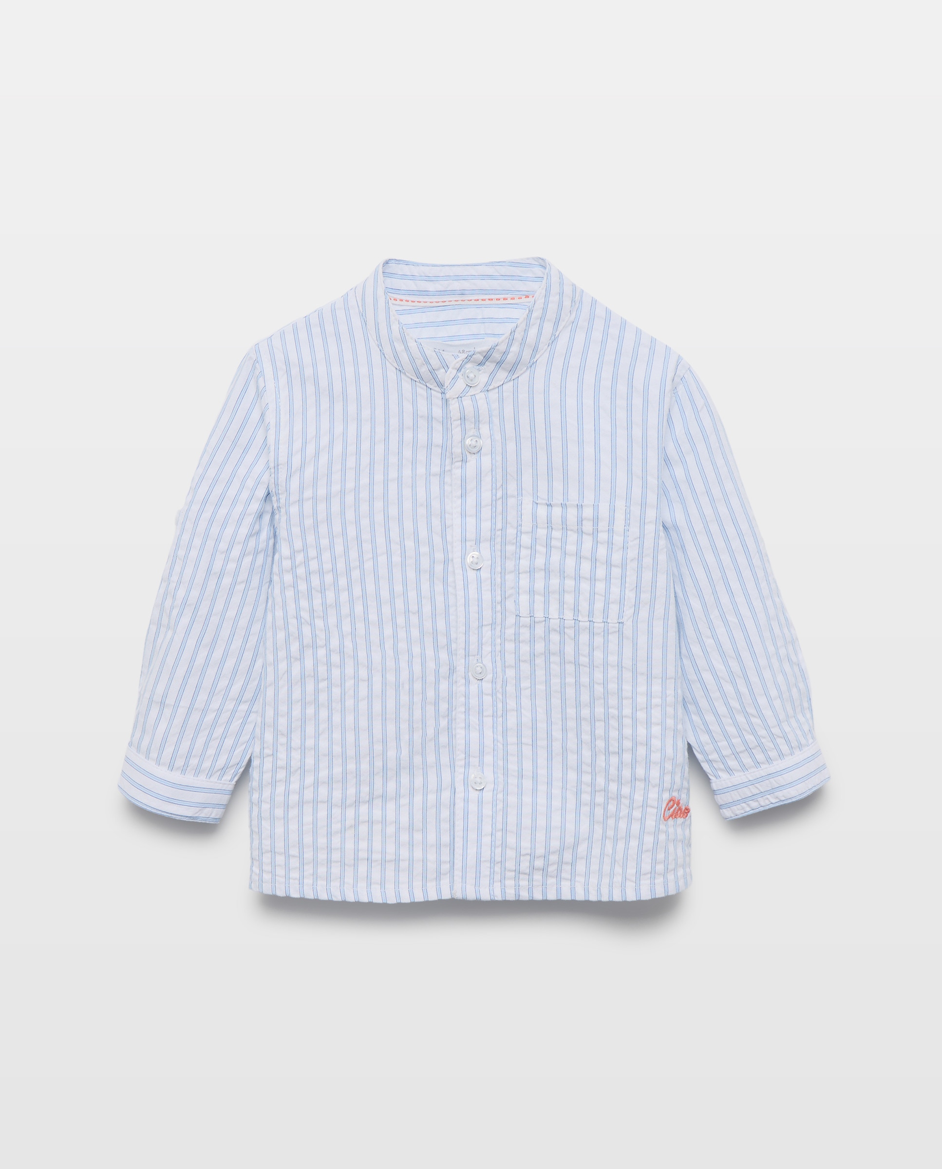Imagem 0 de Camisa de Seersucker de Bebé com Manga Comprida