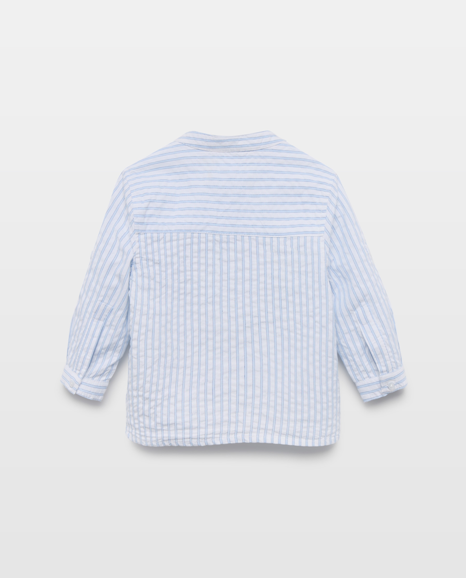 Camisa de Seersucker de Bebé com Manga Comprida Baby El Corte Inglés 400 Azul-2