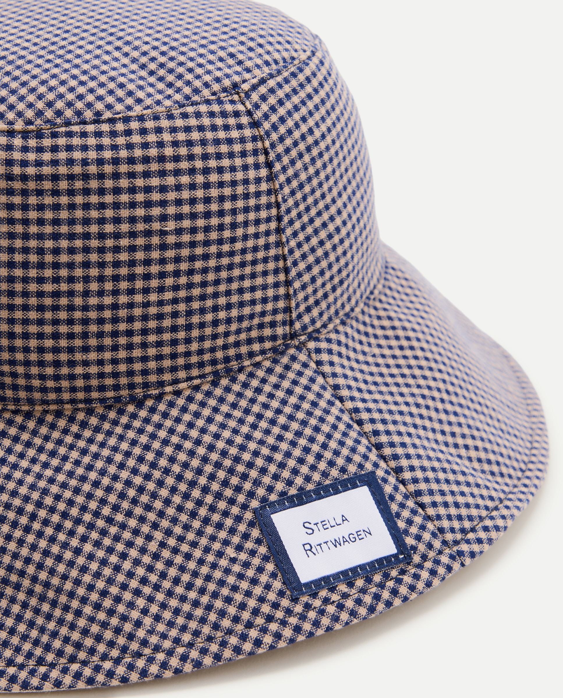 Gorro aos Quadrados Vichy Azul-marinho-2