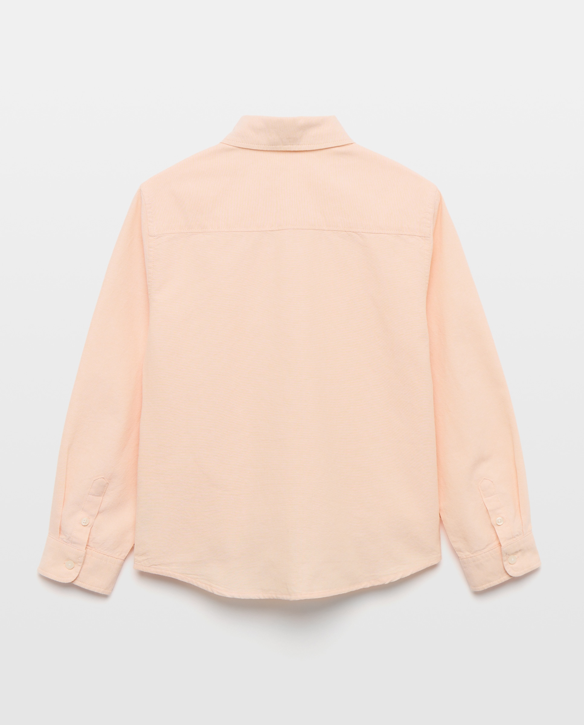 Camisa de niño oxford lavado lisa 260 Salmón-2