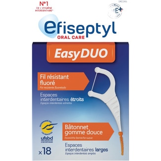 flosser dental Easy Duo caja 18 unidades - Efiseptyl
