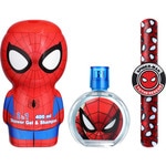 Schuber Spiderman mit Duschgel & Shampoo, Eau de Toilette und Armband Slap