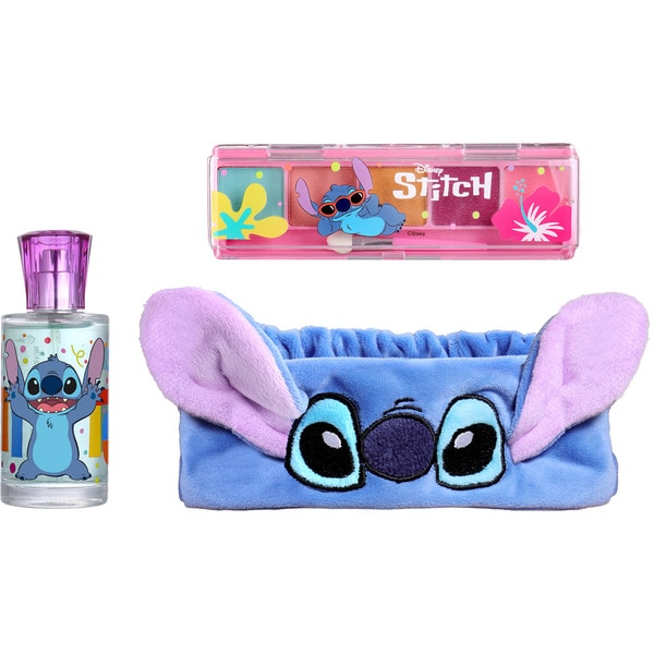 Gift set with eau de toilette 50 ml + shadow palette + lip gloss + cosmetic bandana