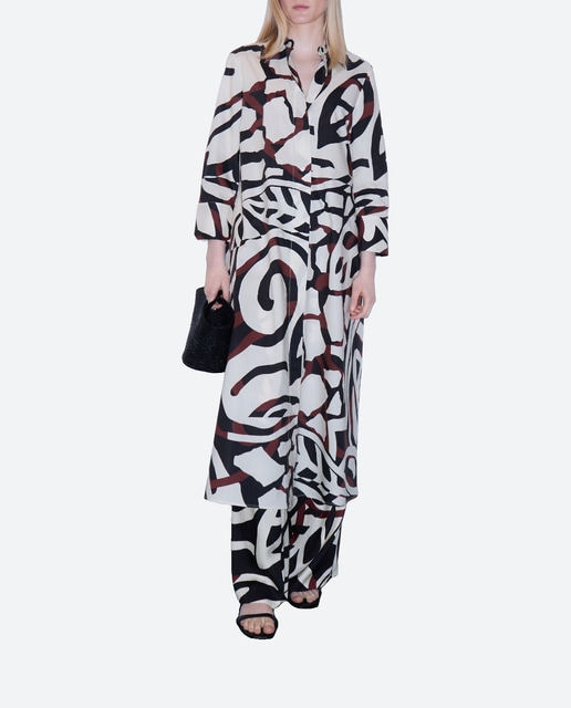 Imagen 0 de Vestido camisero estampado
