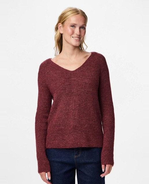 Imagem 0 de Camisola de Malha com Decote em Bico