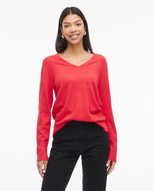 Imagen 0 de Jersey de mujer punto cuello pico