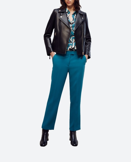 Imagen 0 de Cazadora biker de mujer piel