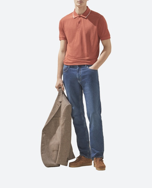 Imagen 0 de Polo Coolmax de hombre manga corta liso