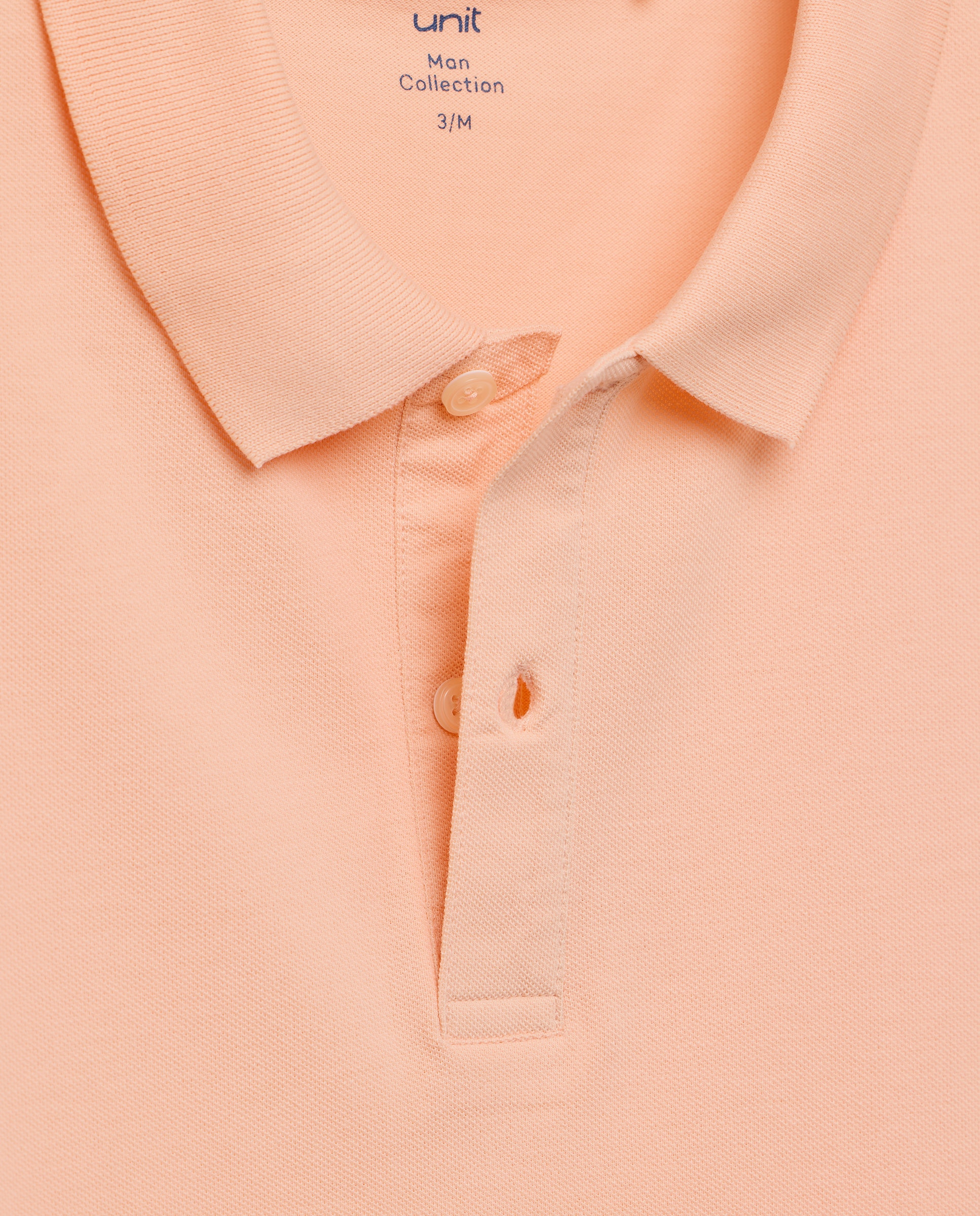 Polo de hombre manga corta pique liso 660 Naranja-6