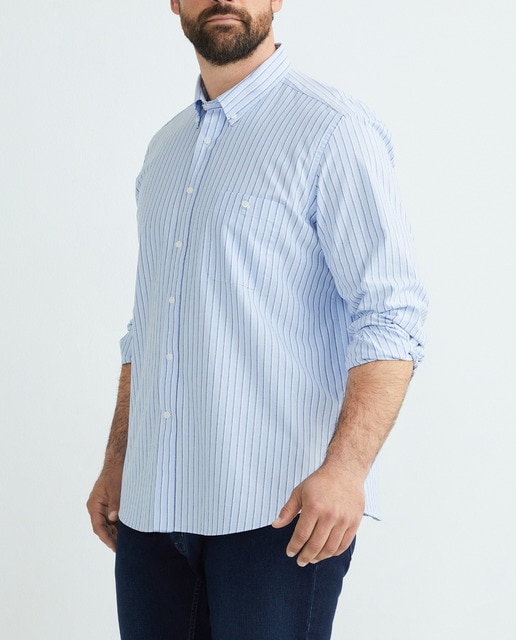 Imagen 0 de Camisa hombre tallas grandes raya classic fit tallas grandes