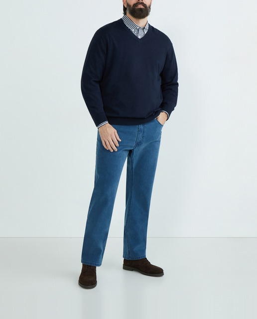 Imagen 0 de Jersey hombre cuello pico tallas grandes