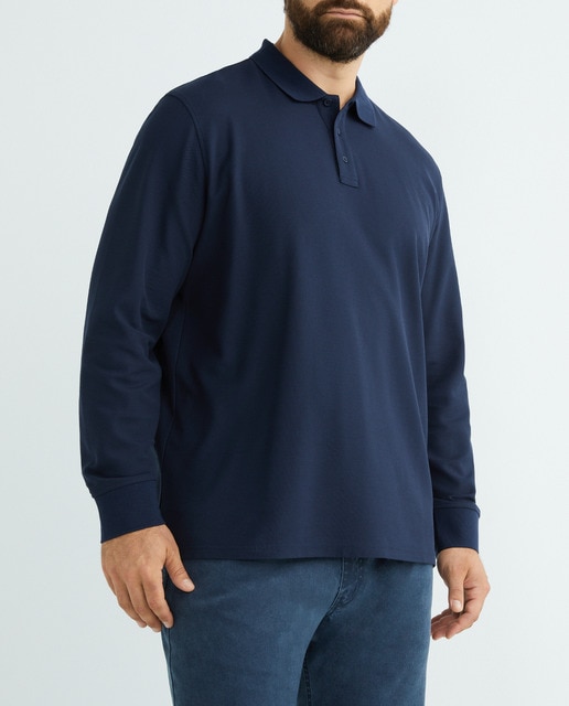 Imagen 0 de Polo de hombre manga larga classic fit tallas grandes