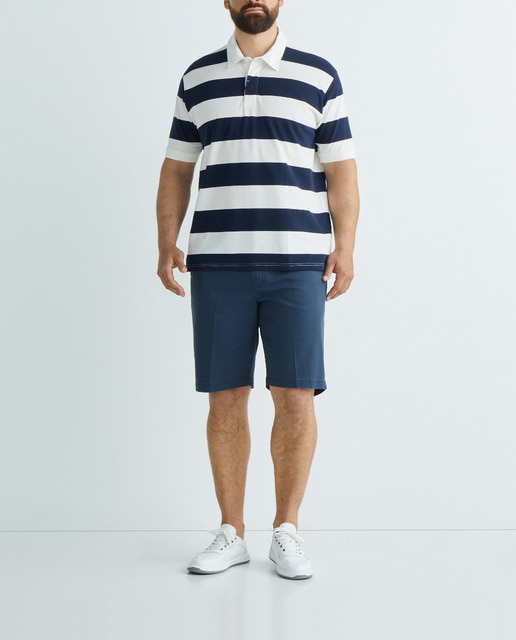 Imagen 0 de Polo de hombre de rayas manga corta tallas grandes