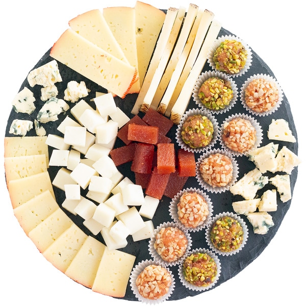 Quitten-Leckereien mit Pistazie und Mandeln, ideal für eine Käseplatte Behälter 120 g