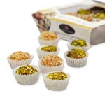 Quitten-Leckereien mit Pistazie und Mandeln, ideal für eine Käseplatte Behälter 120 g