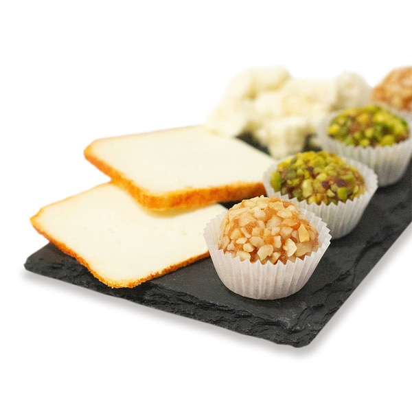 Quitten-Leckereien mit Pistazie und Mandeln, ideal für eine Käseplatte Behälter 120 g