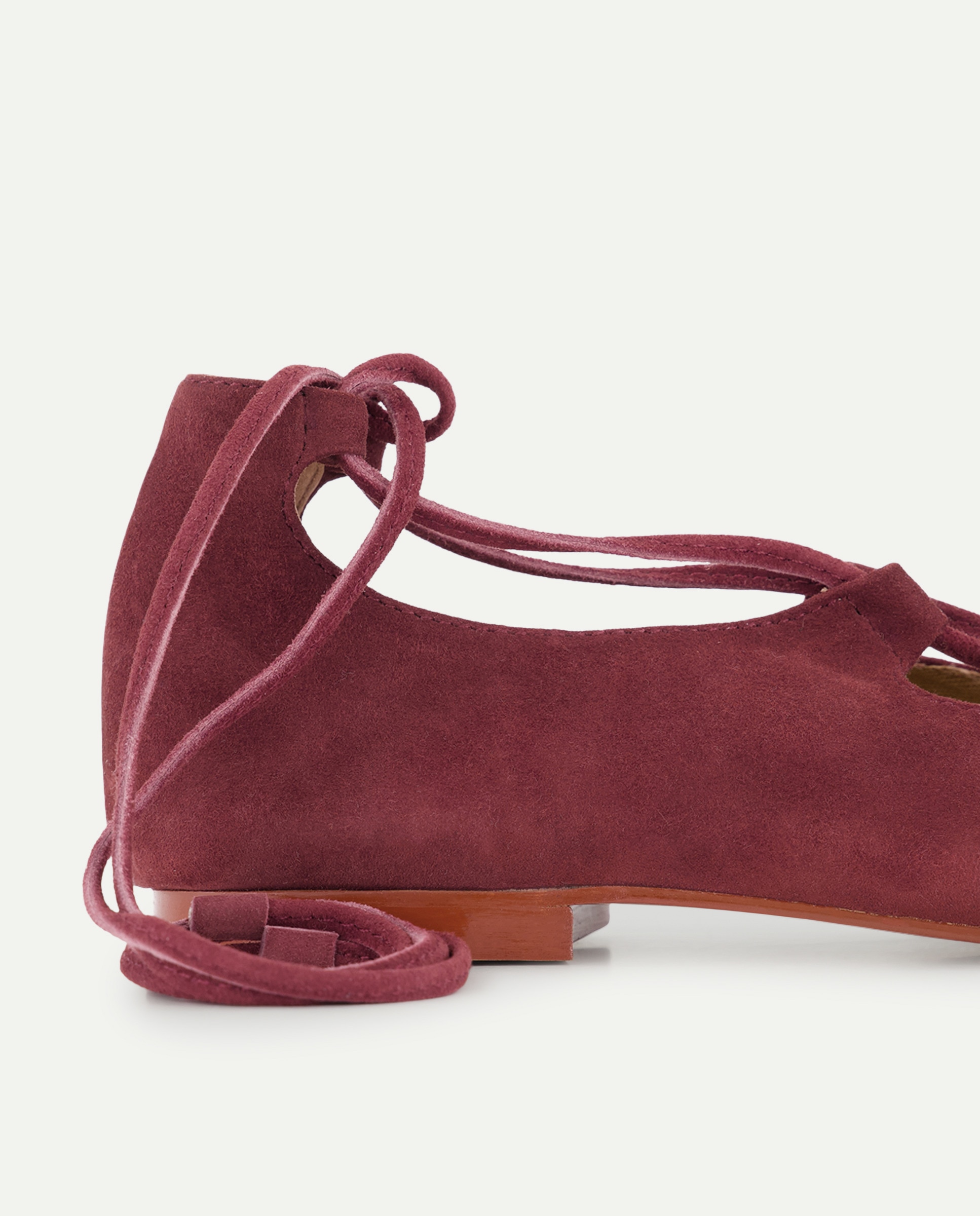 Bailarina de mujer de piel atada Burdeos-5