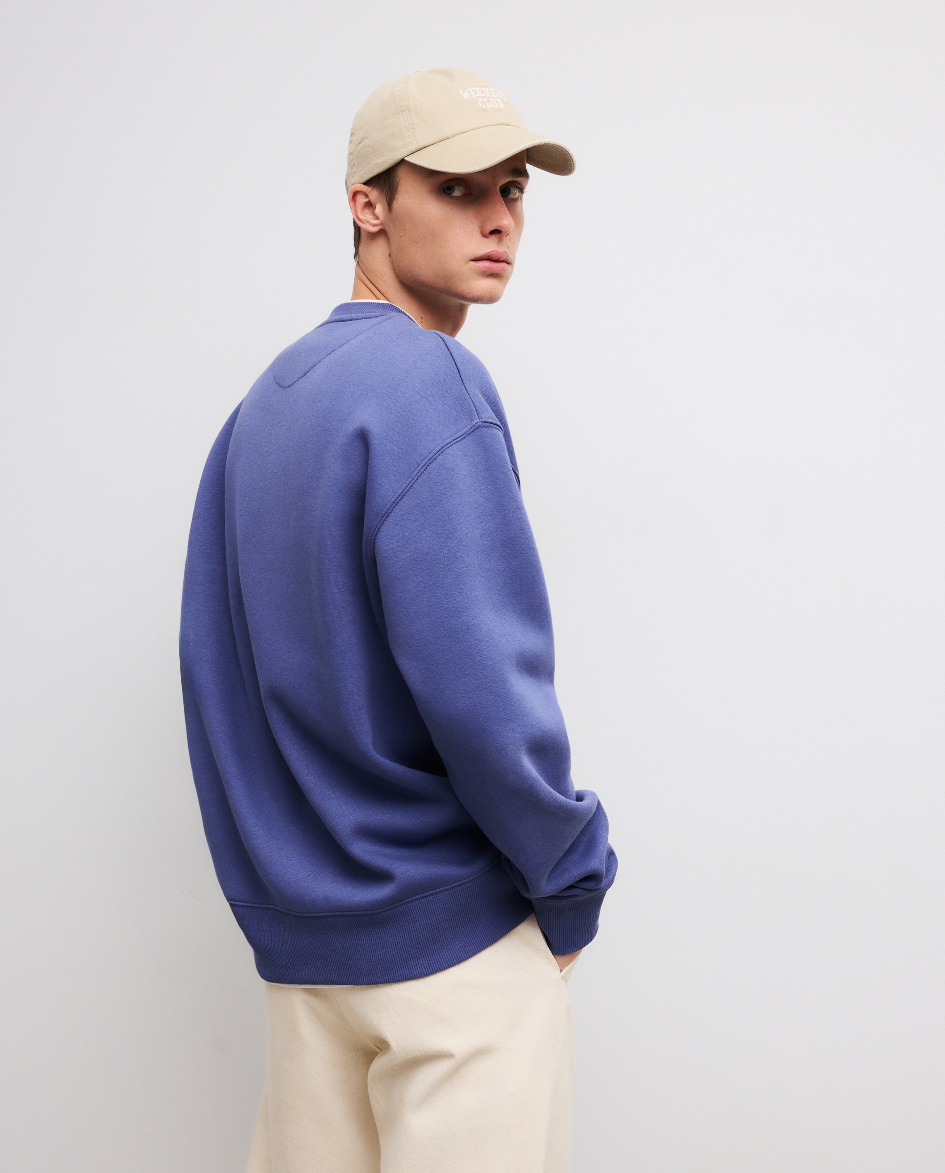 Sweatshirt com Decote Redondo 471 Índigo-3