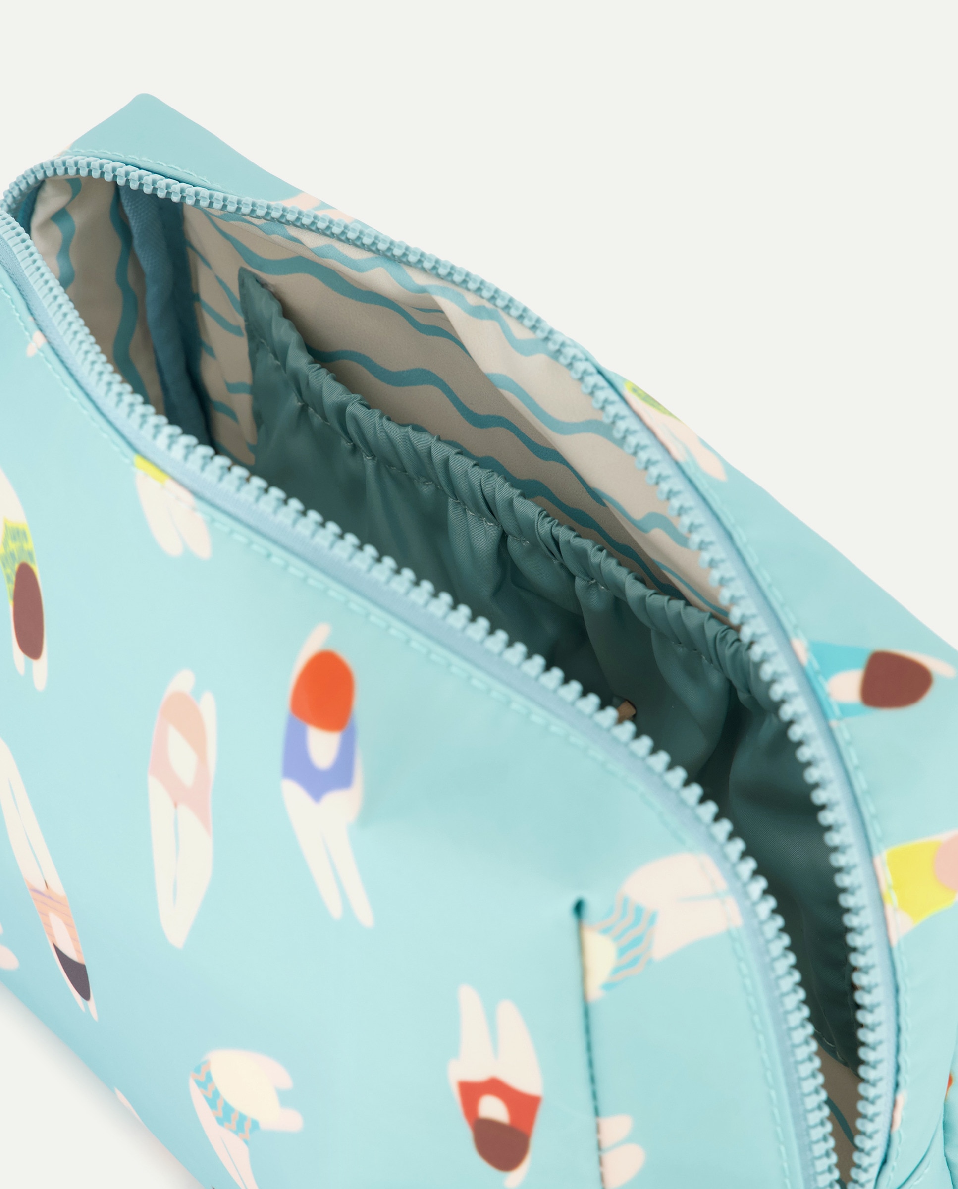Nécessaire com Estampado de Nadadoras 400 Azul-4